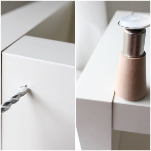 Step 1 - DIY Ikea Hack Side Table- Under $40 - Top Houston Lifestyle Blogger Ashley Rose of Sugar & Cloth #ikea #hack #diy #ikeahack #sidetable #homedecor #diydecor #inexpensive #simple