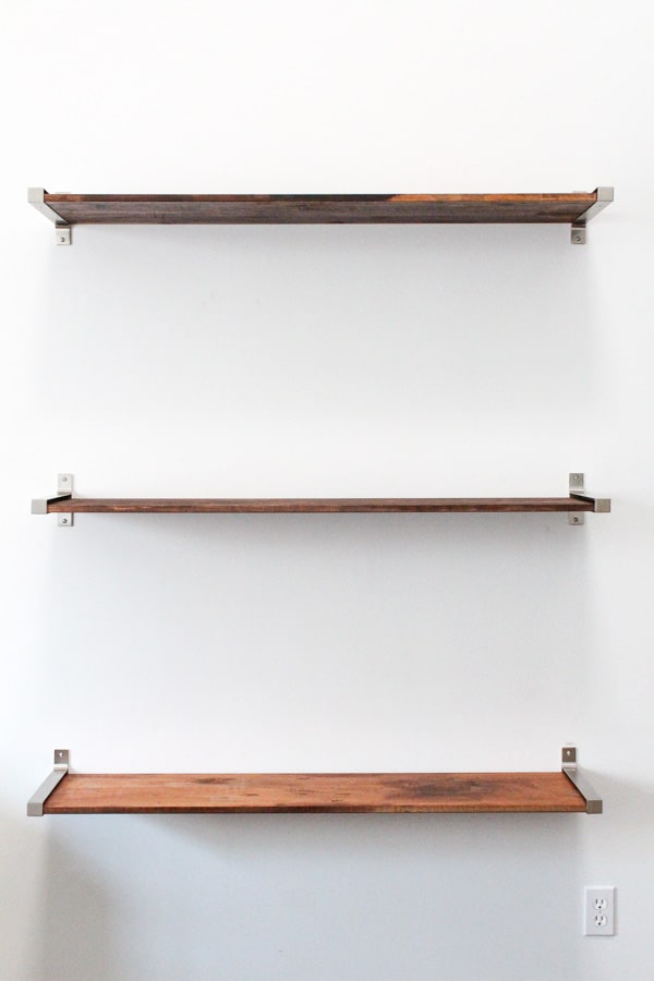 DIY Ikea Hack Distressed Wooden Shelves to Elevate your Home