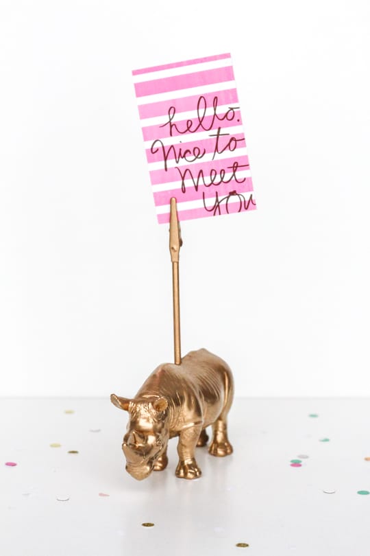 DIY Animal Memo Holder Gifts - Sugar & Cloth - Holiday - Gift - Houston Blogger