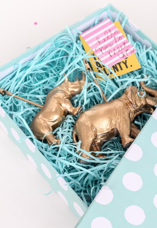 DIY Animal Memo Holder Gifts - Sugar & Cloth - Holiday - Gift - Houston Blogger