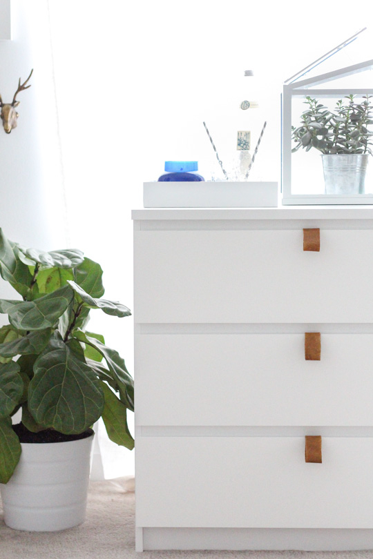 DIY Ikea hack dresser and prepping for guests - Sugar & Cloth - DIY by Houston Blogger Ashley Rose #guestprep #DIY #ikeahack #hack #holidays #leather #dresser #homedecor #decor #diydecor