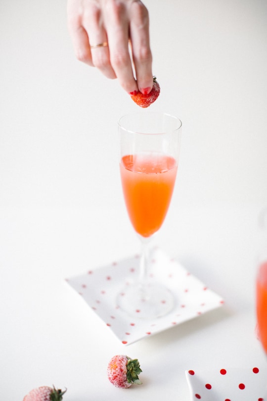 Red Currant Champagne Cocktail Recipe - Sugar & Cloth - Entertaining - Houston Blogger