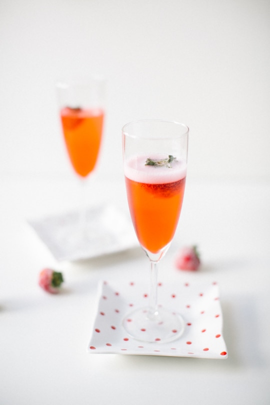 Red Currant Champagne Cocktail Recipe - Sugar & Cloth - Entertaining - Houston Blogger