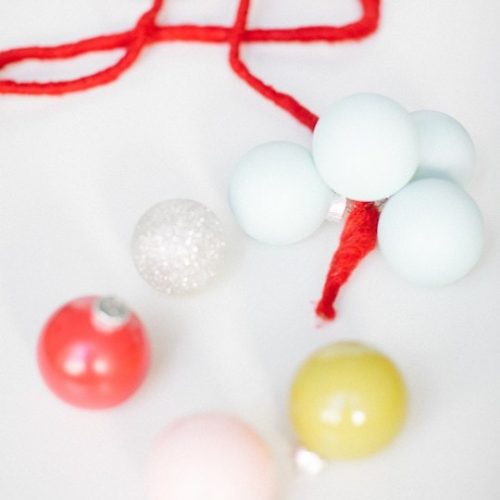 DIY Color Block Ornament Garland - sugar and cloth