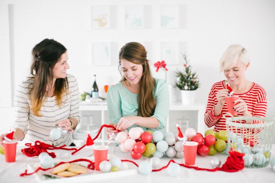 hosting a DIY holiday craft party