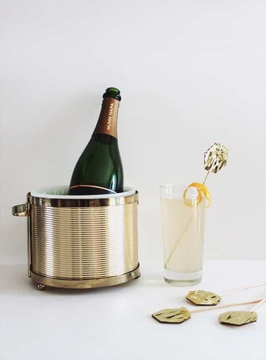 DIY: Gold Fringe Drink Toppers & A French 75 - sugar and cloth