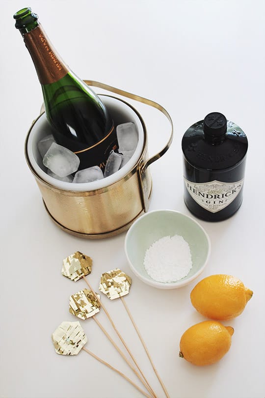 DIY: Gold Fringe Drink Toppers - Sugar & Cloth - DIY