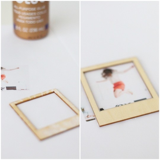 DIY wooden polaroid gift set for Valentine's Day