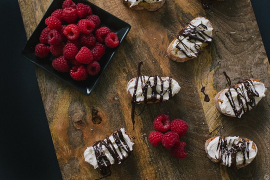 Salted Chocolate & Mascarpone Crostini - Sugar & Cloth - Recipe