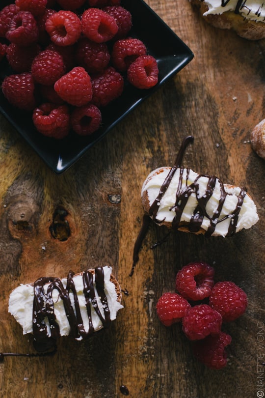 Salted Chocolate & Mascarpone Crostini - Sugar & Cloth - Recipe