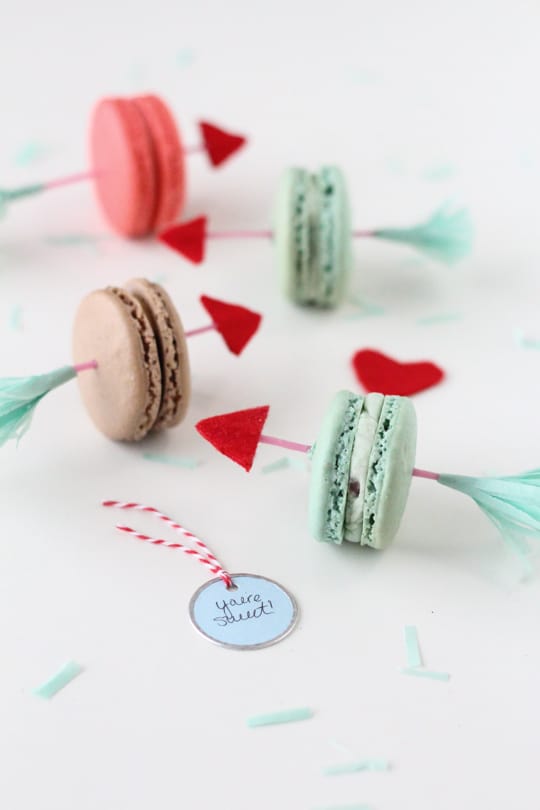 DIY Valentine crrow cookie picks by Sugar & Cloth