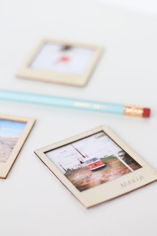 DIY wooden polaroid gift set for Valentine's Day