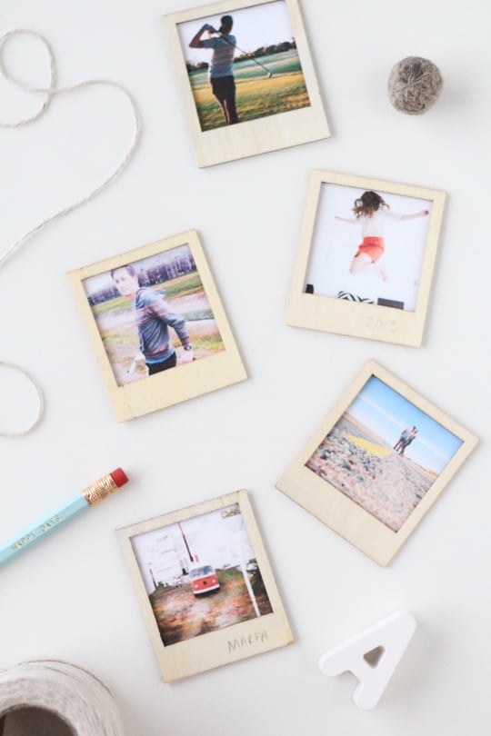 DIY wooden polaroid gift set for Valentine's Day