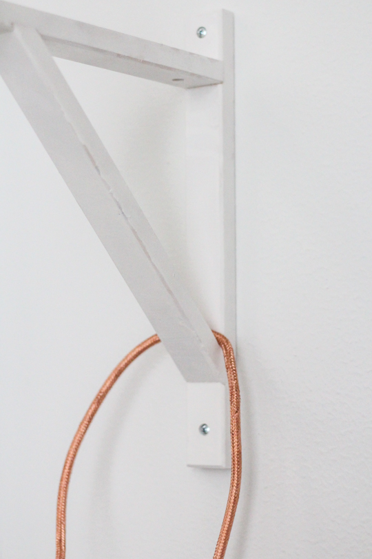 DIY pendant sconce with wall mount