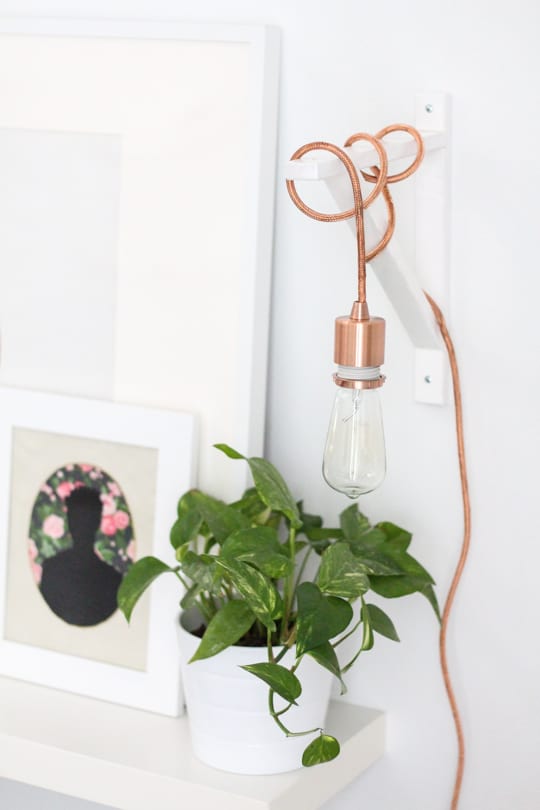 DIY: Metallic Pendant Sconce - Sugar & Cloth - DIY