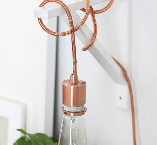 DIY Hanging Pendant Sconce