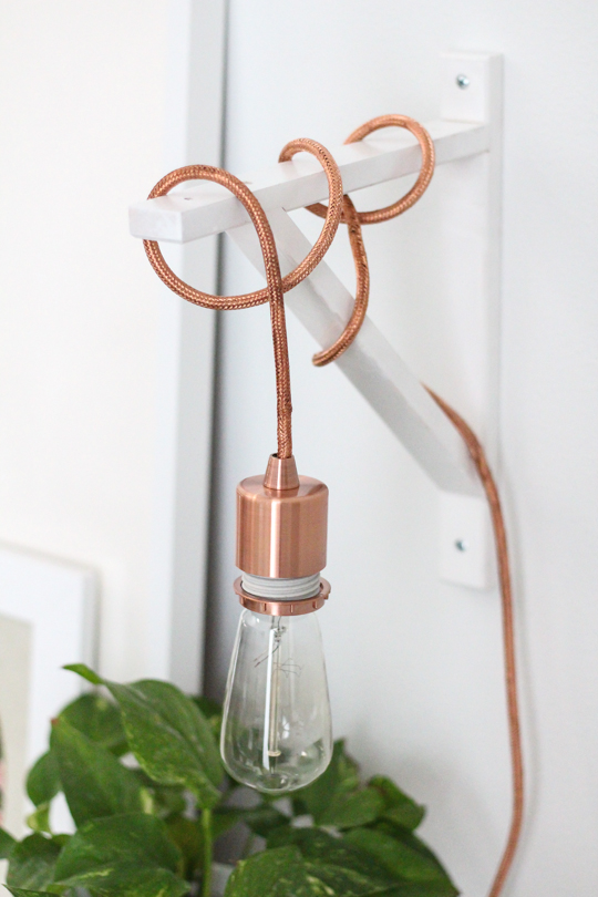 DIY Hanging Pendant Sconce