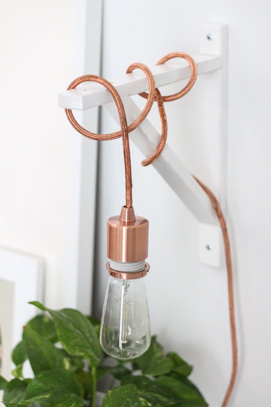 DIY Hanging Pendant Sconce