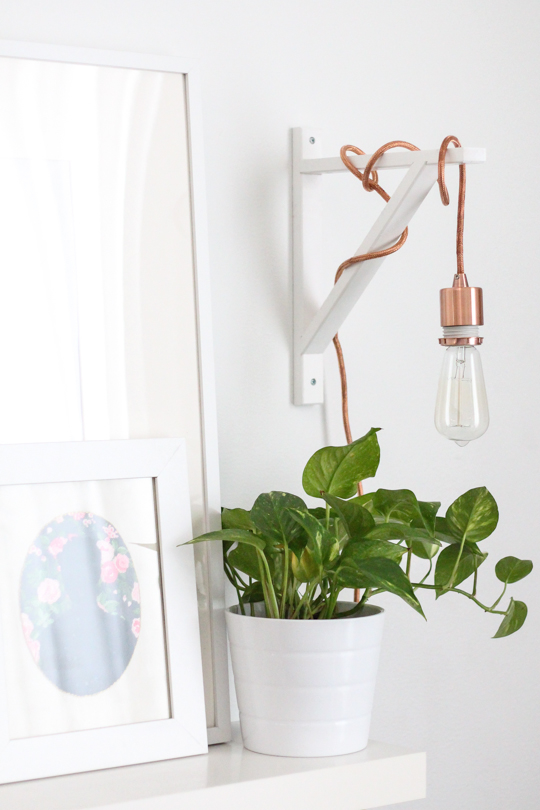 DIY: Metallic Pendant Sconce - Sugar & Cloth - DIY