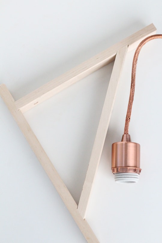 DIY: Metallic Pendant Sconce - Sugar & Cloth - DIY