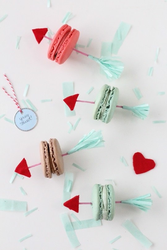 DIY Valentine Arrow Cookie Picks