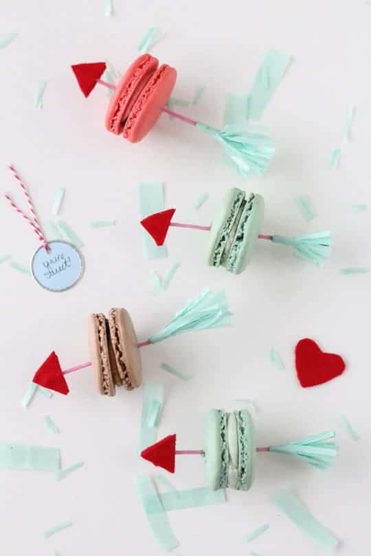 DIY Valentine Arrow Cookie Picks - Sugar and Cloth