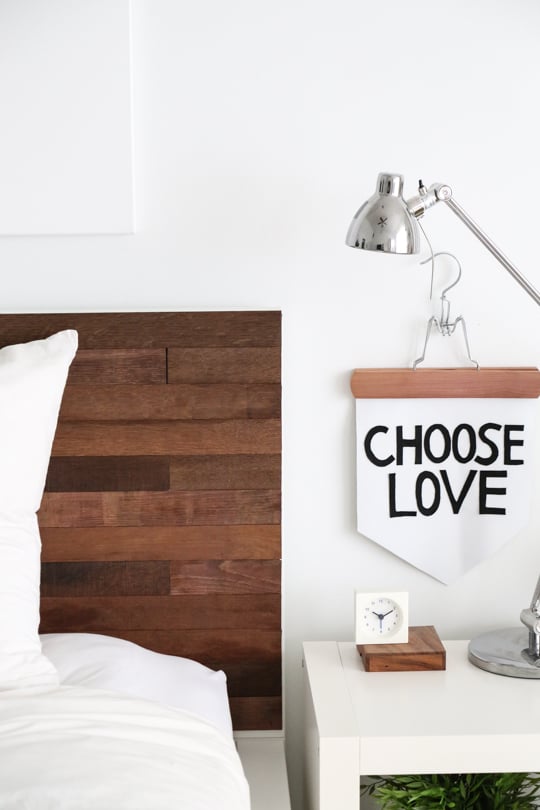 DIY ikea hack - wood headboard