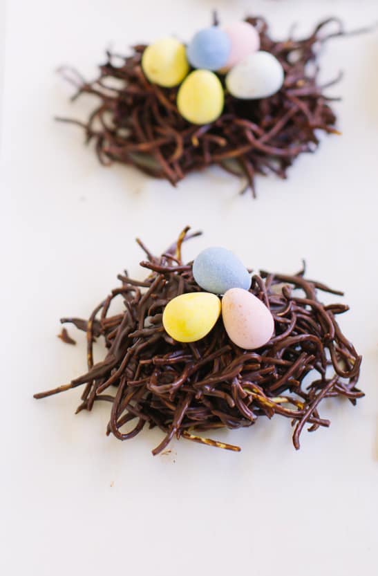eggs in a chocolate nest recipe