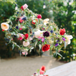 DIY floral geometric pendant