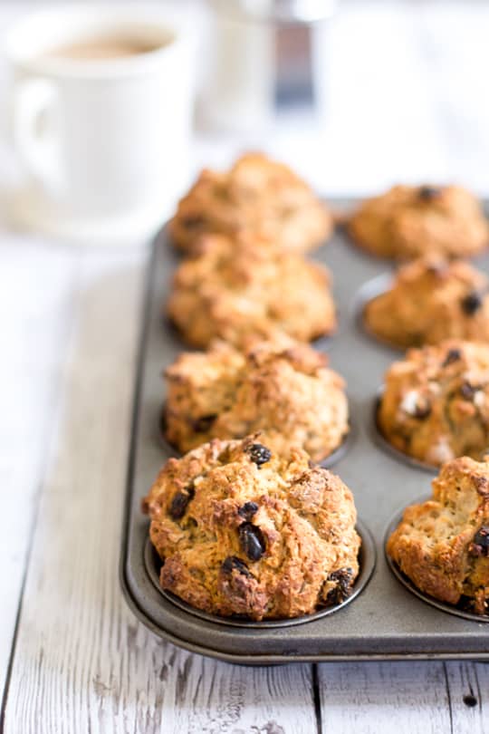 photo of the Irish Soda Bread Knots recipe piping hot out of the oven