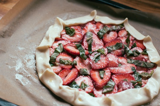 recipe for strawberry basil galette