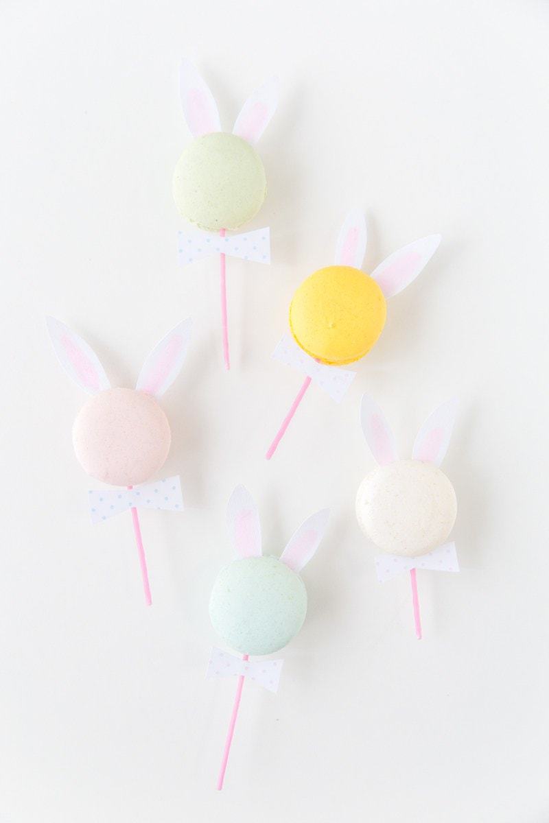 DIY Bunny Ear Macarons - Sugar and Cloth