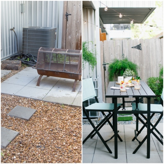 DIY before and after backyard makeover | sugarandcloth.com