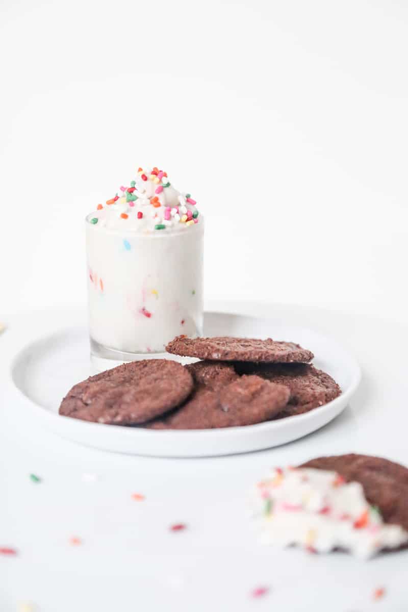 cake batter and cookie chip dip recipe } sugarandcloth.com