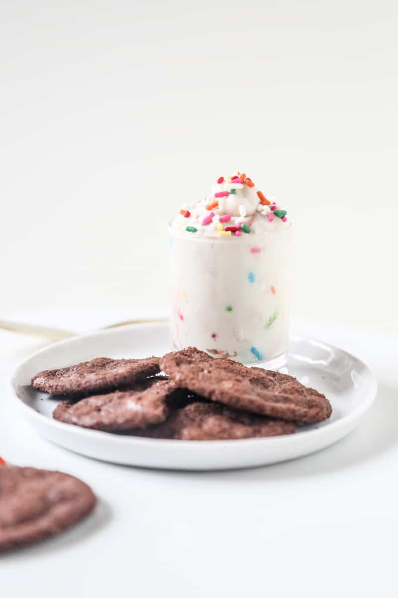 cake batter and cookie chip dip recipe } sugarandcloth.com