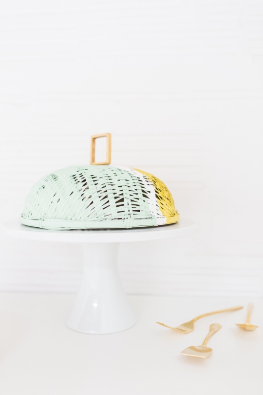 DIY colorblock food domes | sugarandcloth.com