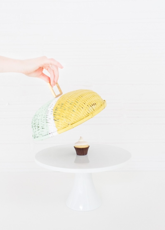 DIY colorblock food domes | sugarandcloth.com