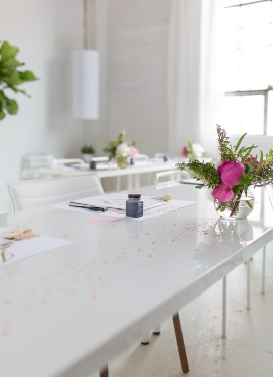 Our Studio Workshop with Laura Hooper Calligraphy - Sugar and Cloth