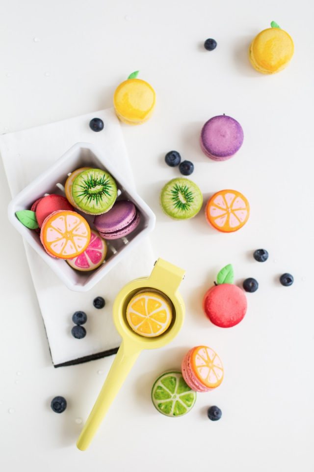 DIY Fruit Macarons - How To Color On Macarons