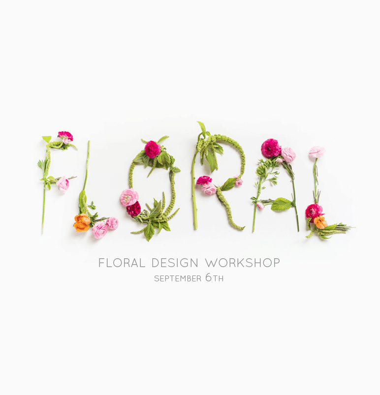 floral workshop | sugarandcloth.com