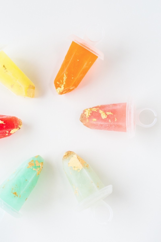 gilded gemstone popsicles | sugarandcloth.com