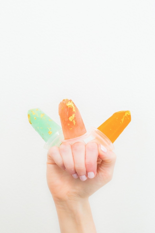 gilded gemstone popsicles | sugarandcloth.com