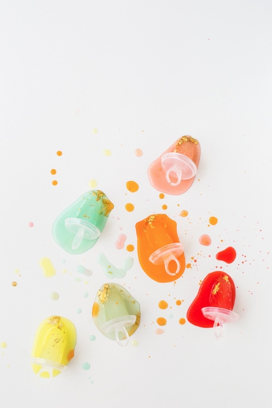 gilded gemstone popsicles | sugarandcloth.com