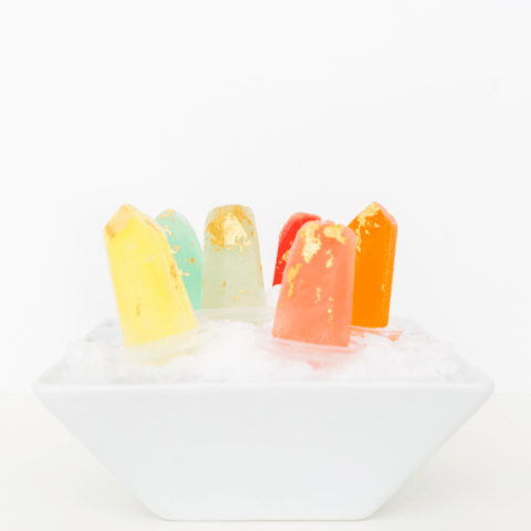 DIY Gilded Gemstone Popsicles - Sugar & Cloth