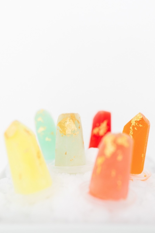 gilded gemstone popsicles | sugarandcloth.com