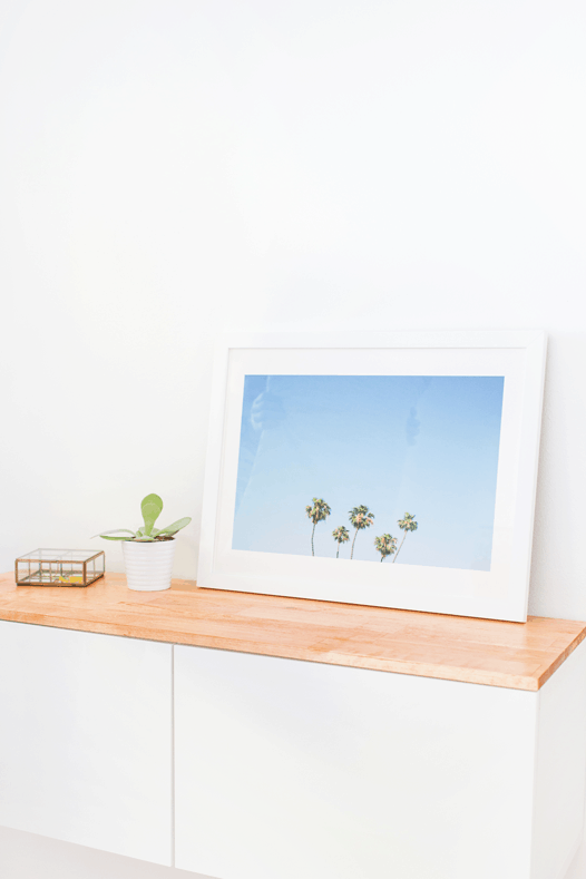 DIY Ikea Hack Floating Credenza by Top Houston Lifestyle Blogger Ashley Rose | sugarandcloth.com #diy #credenza #homediy #homedecor #ikea #floatingcredenza #ikea #ikeahack #hack #modern #diydecor