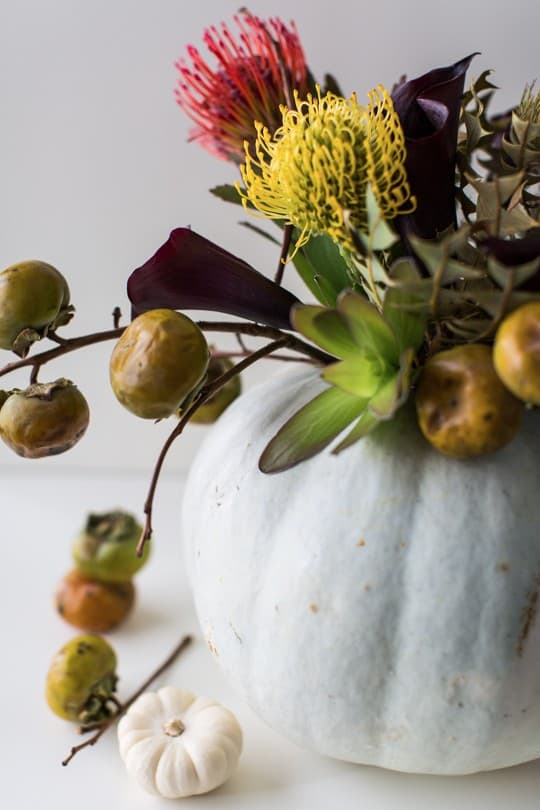 DIY halloween floral centerpiece by top Houston lifestyle blogger Ashley Rose of Sugar & Cloth