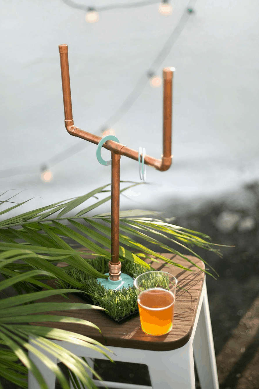 a DIY rooftop football watch party | sugarandcloth.com