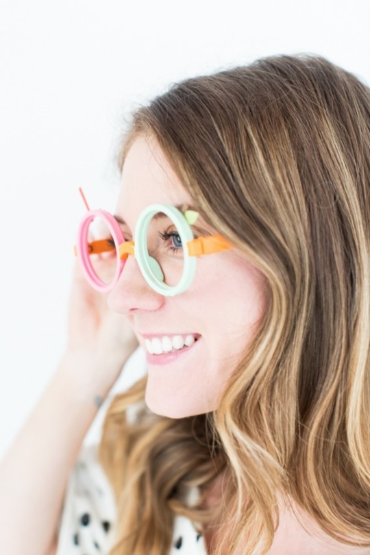 DIY Fruit Loop Costume Glasses