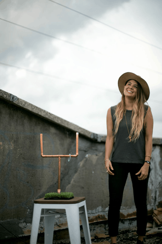 DIY copper washers tailgating yard game | sugarandcloth.com